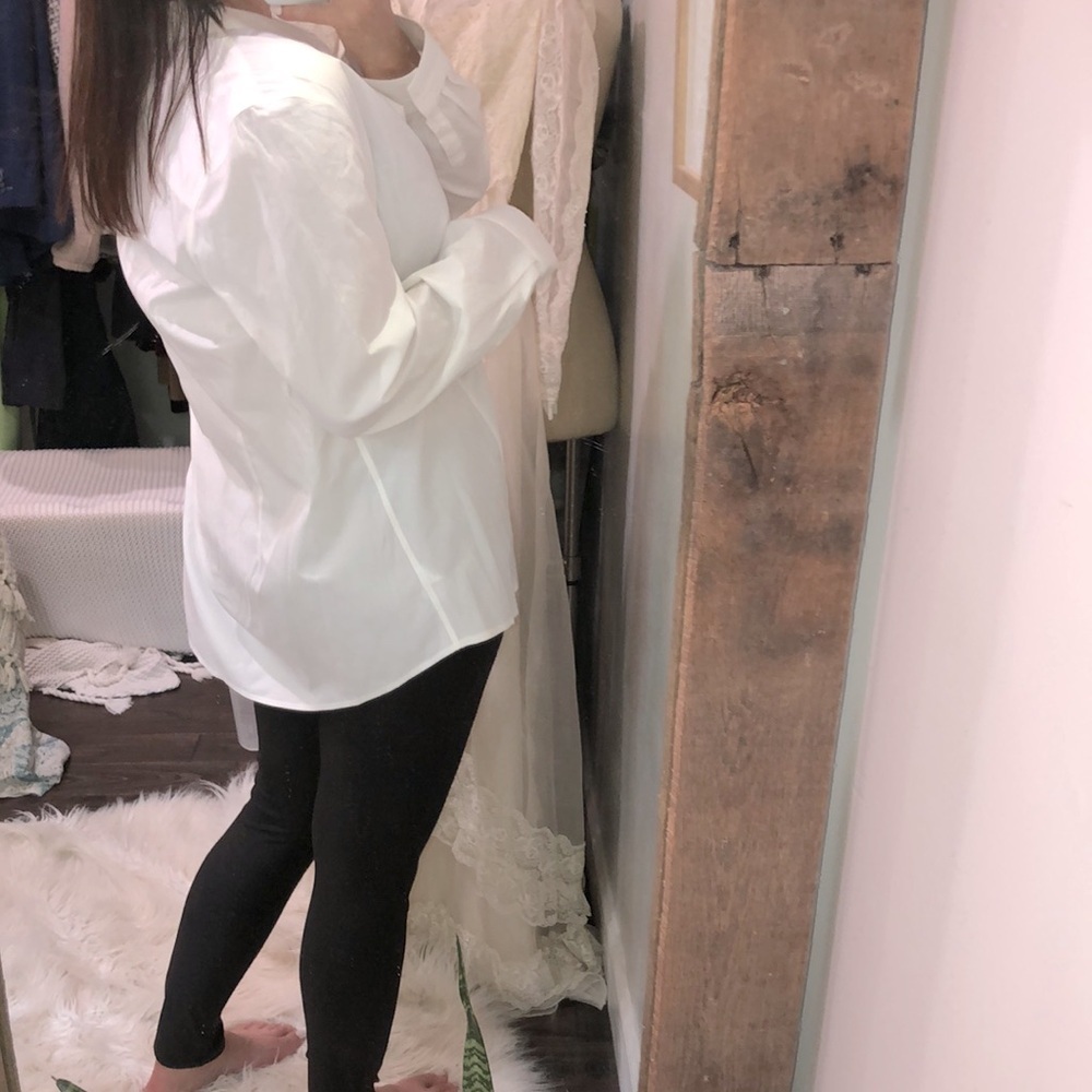 Talbots White Button Down Shirt Wrinkle Resistant… - image 3